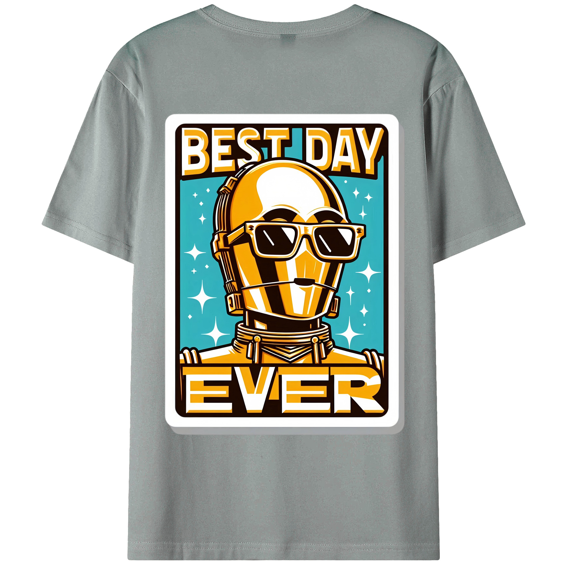 （画像用） スター・ウォーズ Star Wars 綿100％ メンズ半袖Tシャツ（バックプリント） 通気性